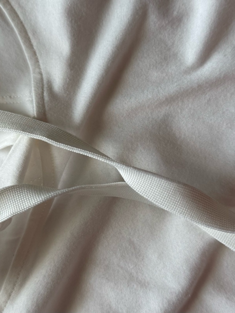 Ladies Lightweight Pullover With Hood Sz 1X New With Tags White Brown Letters - Picture 8 of 8